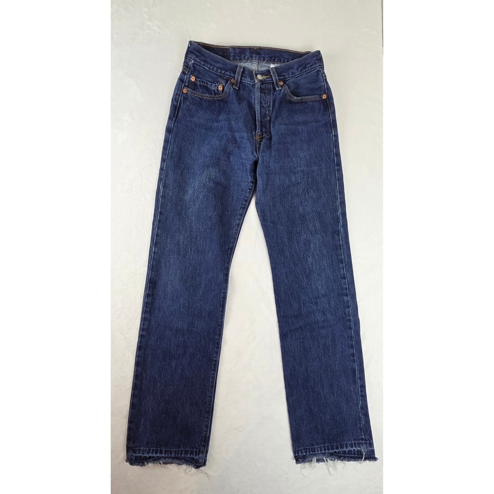 Levis 501 Original Fit Jeans Mens W29 L32 Blue Straight Leg Denim 00501-0115